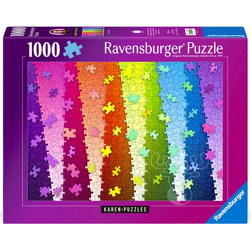 Ravensburger Karen Puzzles – Colors on Colors 1000 Piece Puzzle NEW & SEALED